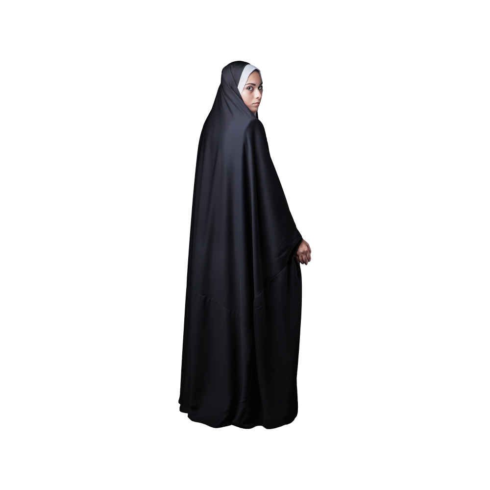 Price and Buy Islamic Arabic Black Chador Abaya Hejab for Women and Praying – Jelveha - Image 3