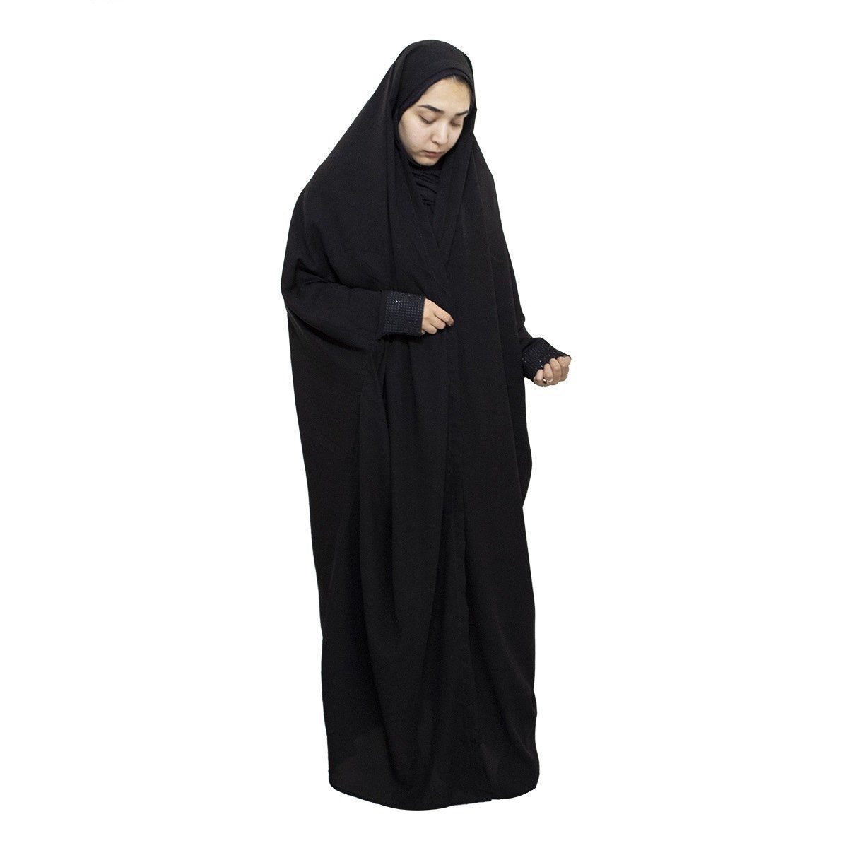 Price and Buy Islamic Arabic Black Chador Abaya Hejab for Women and Praying – Yaman - Image 6