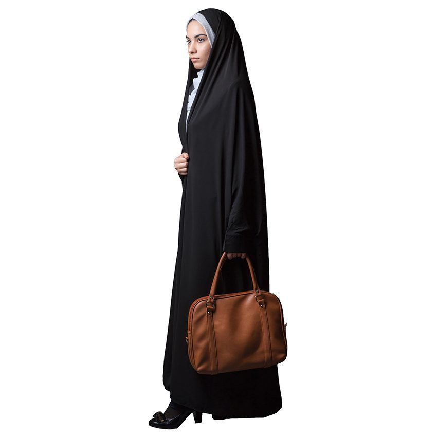 Price and Buy Islamic Arabic Black Chador Abaya Hejab with Sleeves for Women and Praying – Fatemi - Image 4