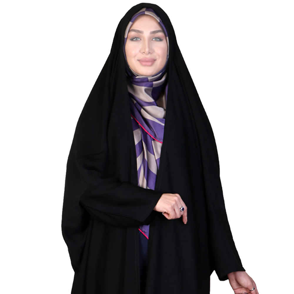 Price and Buy Islamic Arabic Black Chador Abaya Hejab with Sleeves for Women and Praying – Janan - Image 3