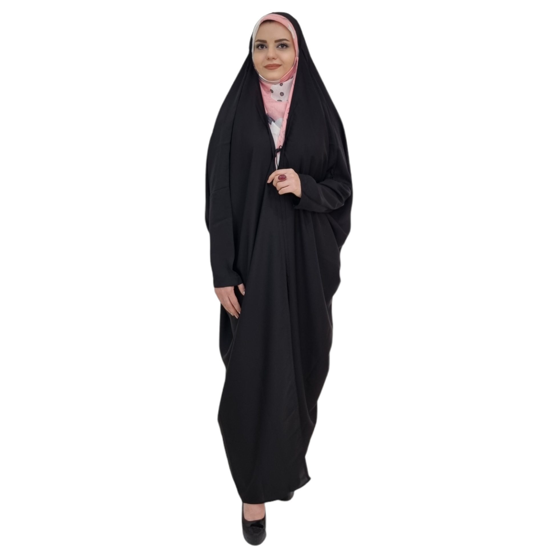 Price and Buy Islamic Arabic Black Chador Abaya Hejab with Sleeves for Women and Praying – Sahar