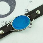 Price and Buy Islamic Bracelet with Leather & Agate Adorned with Ya Aallah - Image 4