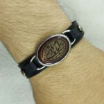 Price and Buy Islamic Bracelet with Leather & Agate Stone for Men - Image 4
