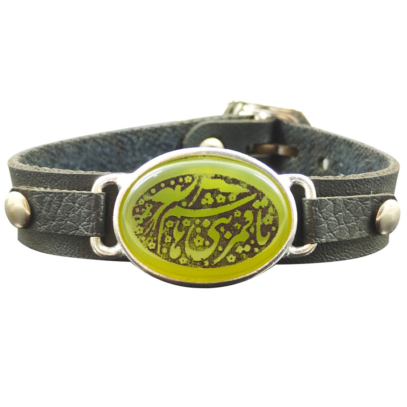 Price and Buy Islamic Bracelet with Leather & Agate Stone For Men_690058f104b71.jpeg Price and Buy Islamic Bracelet with Leather & Agate Stone For Men - Image 1