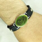 Price and Buy Islamic Bracelet with Leather & Agate Stone For Men - Image 3