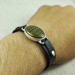 Price and Buy Islamic Bracelet with Leather & Hematite Adjustable Al-Hamd Surah - Image 3