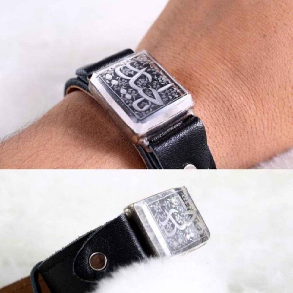 Price and Buy Islamic Brown Leather Bracelet for Men with Buckle Clasp_68fcfc85a51a3.jpeg Price and Buy Islamic Brown Leather Bracelet for Men with Buckle Clasp