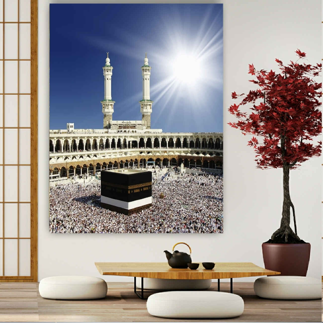 Price and Buy Islamic Canvas Wall Art of Kaaba – Perfect Accent for Your Living Room or Prayer Area_6901b02fcfe4c.jpeg Price and Buy Islamic Canvas Wall Art of Kaaba – Perfect Accent for Your Living Room or Prayer Area - Image 1