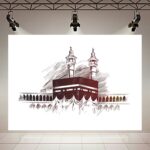 Price and Buy Islamic Canvas Wall Art of Kaaba – Sketch Style of Kaaba Symbol of Unity
