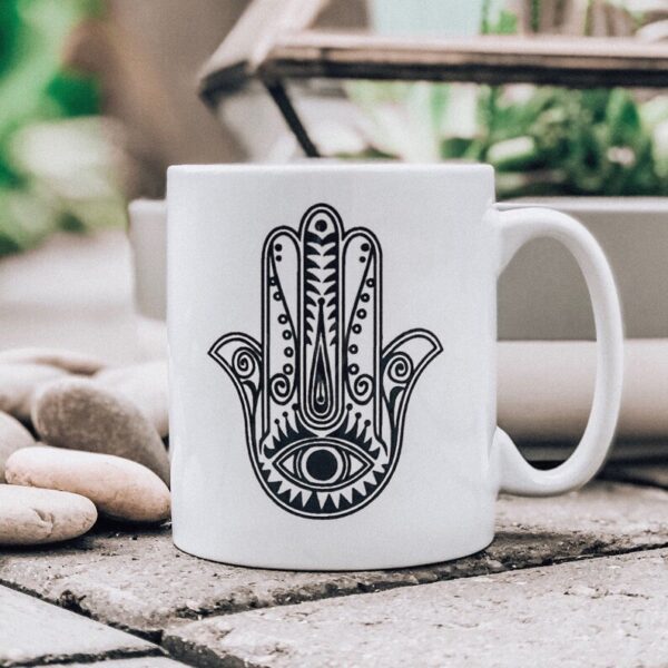 Price and Buy Islamic Ceramic Coffee Mug – Hamsa Hand of Fatima Pattern_68fe9e6bcde9b.jpeg Price and Buy Islamic Ceramic Coffee Mug – Hamsa Hand of Fatima Pattern