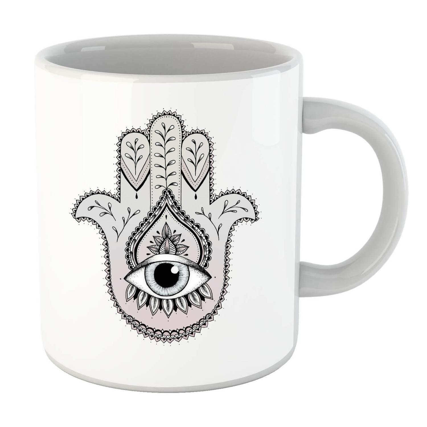 Price and Buy Islamic Ceramic Coffee Mug – Hamsa Hand of Fatima Pattern