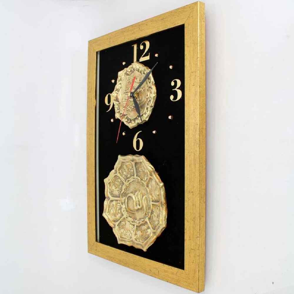 Price and Buy Islamic Decor Clock with Qul Hu Allah Hu Ahad Pottery Tile Design - Image 4