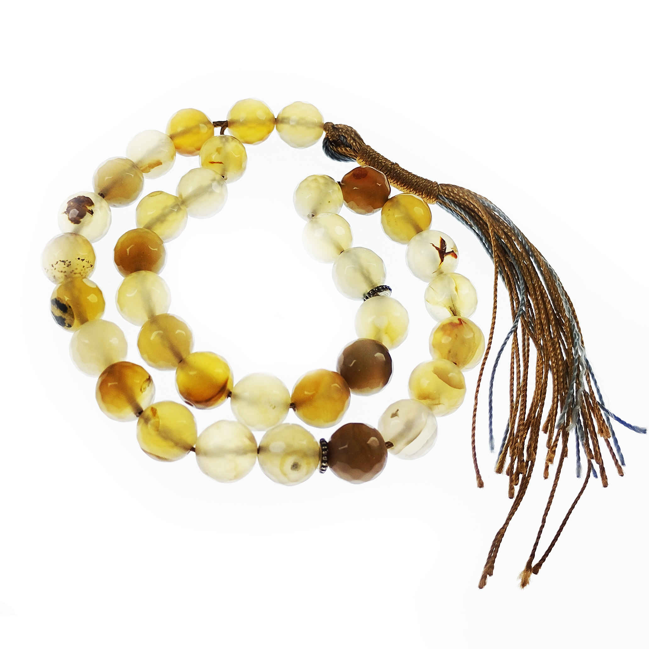 Price and Buy Islamic Dendritic Agate Rosary Crafted with 33 Prayer Beads Tasbih