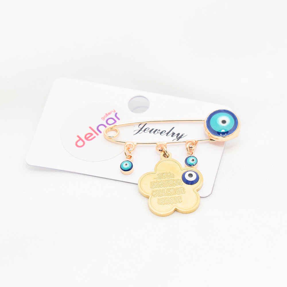 Price and Buy Islamic Evil Eye Safety Pin Brooch Delnar - Image 3