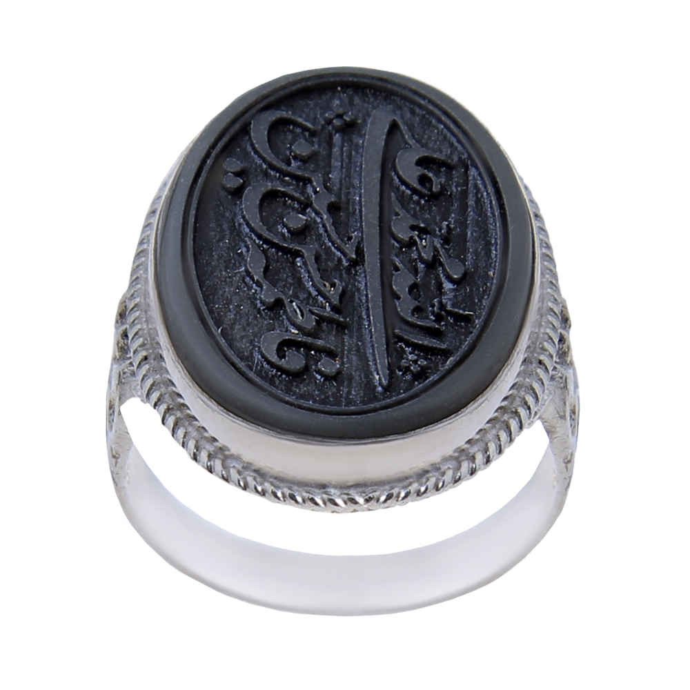 Price and Buy Islamic Hematite Silver Ring Hadid Gemstone for Men Asil