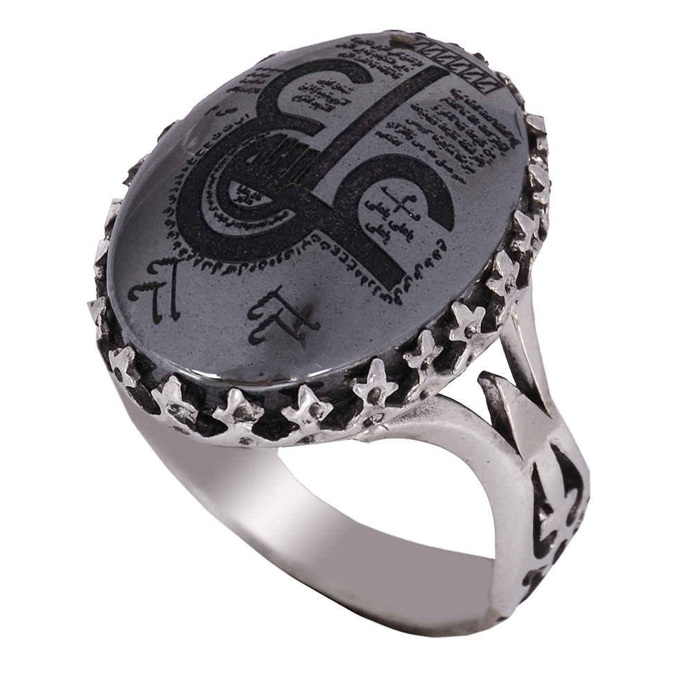 Price and Buy Islamic Hematite Silver Ring Hadid Gemstone for Men Eyn Ali