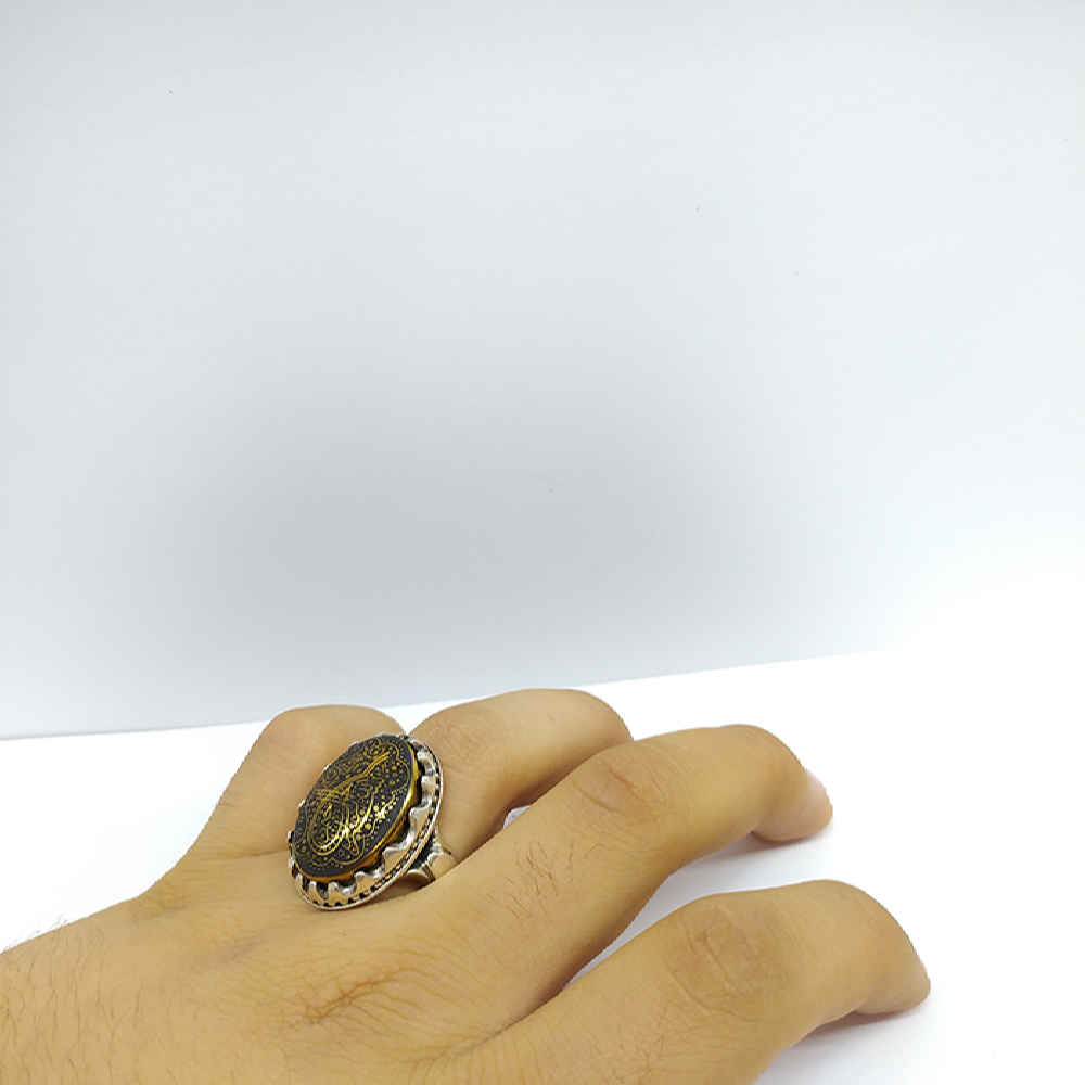 Price and Buy Islamic Hematite Silver Ring Hadid Gemstone for Men Latif - Image 3