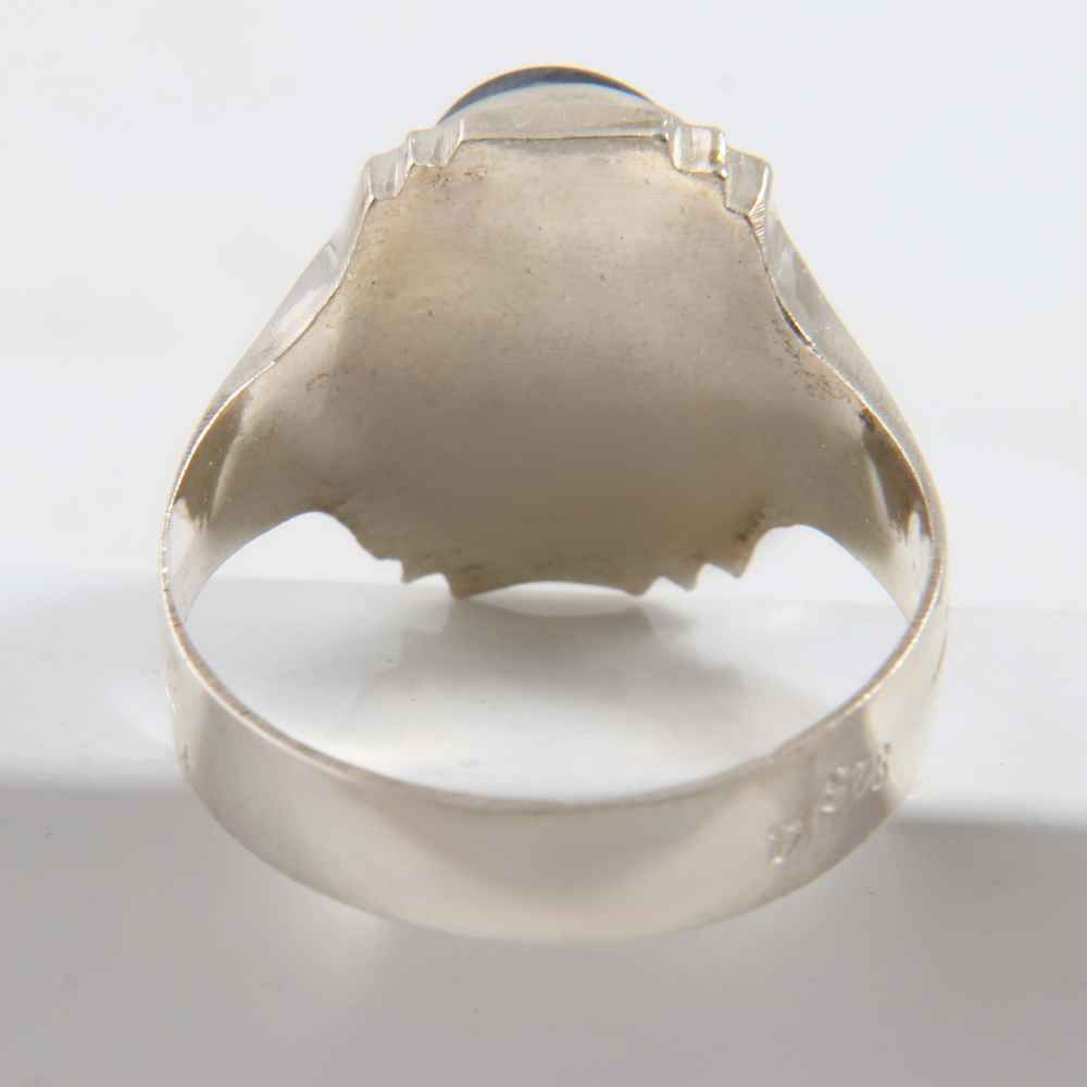 Price and Buy Islamic Hematite Silver Ring Hadid Gemstone for Men Mehrab - Image 4