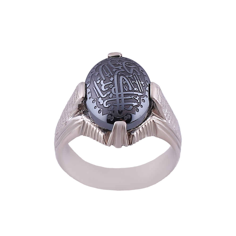 Price and Buy Islamic Hematite Silver Ring Hadid Gemstone for Men Raya