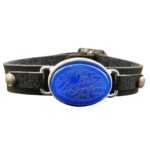 Price and Buy Islamic Leather Bracelet with Agate Stone for Men Model Ya Hossein