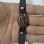 Price and Buy Islamic Leather Bracelet with Agate Stone & Ya Hussain Calligraphy - Image 4