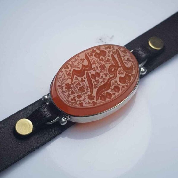 Price and Buy Islamic Leather Bracelet with Agate Stone_68fcfc76c2ff2.jpeg Price and Buy Islamic Leather Bracelet with Agate Stone