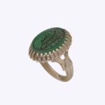 Price and Buy Islamic Men’s Silver Ring with Engraved Agate Stone – Hasbi Allah Design