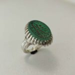 Price and Buy Islamic Men’s Silver Ring with Engraved Agate Stone – Hasbi Allah Design - Image 3