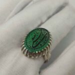 Price and Buy Islamic Men’s Silver Ring with Engraved Agate Stone – Hasbi Allah Design - Image 5