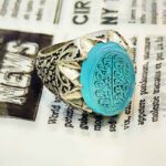 Price and Buy Islamic Men’s Silver Ring with Engraved Agate Stone – Wa Man Yattaq Allah Design - Image 5
