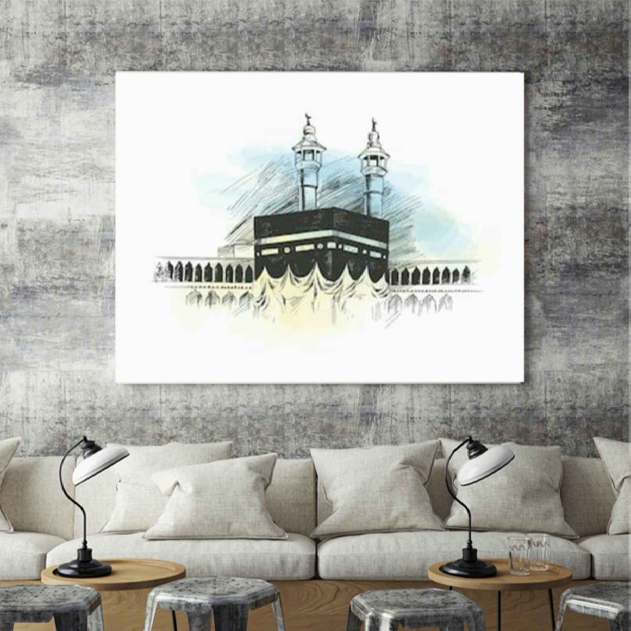Price and Buy Islamic Mounting Board Art of Kaaba – Perfect for Gift & Decor_6901b01279241.jpeg Price and Buy Islamic Mounting Board Art of Kaaba – Perfect for Gift & Decor - Image 1