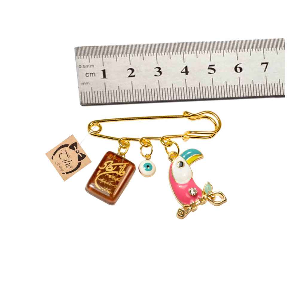 Price and Buy Islamic Newborn Safety Pin Brooch Parrot - Image 3