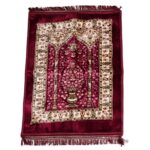 Price and Buy Islamic Orthopedic Prayer Rug in Velvet Janamaz Padded Sajadah