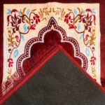 Price and Buy Islamic Padded Prayer Rug Janamaz Sajadah Mihrab Maroon - Image 6