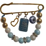 Price and Buy Islamic Pin Brooch Beaded for Newborn Baby Protection Heart & Evil Eye