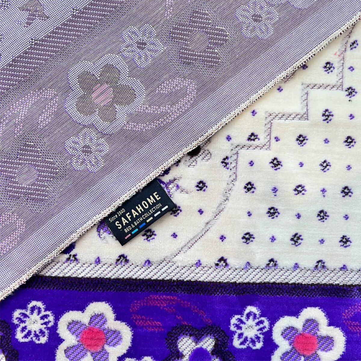 Price and Buy Islamic Prayer Mat Padded Janamaz Floral Bordered Purple - Image 4