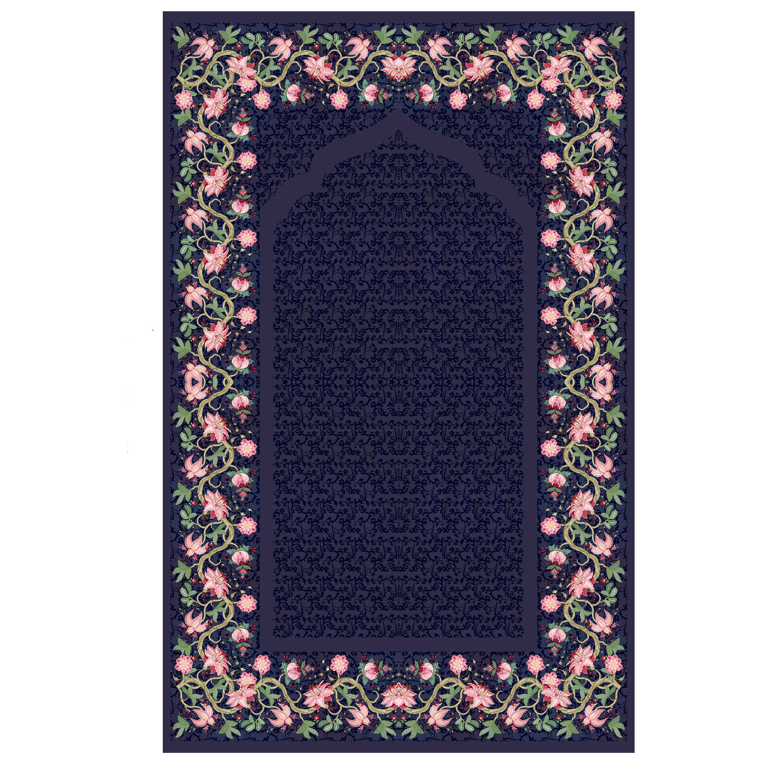 Price and Buy Islamic Prayer Mat Sajadah for Muslims Floral Bordered