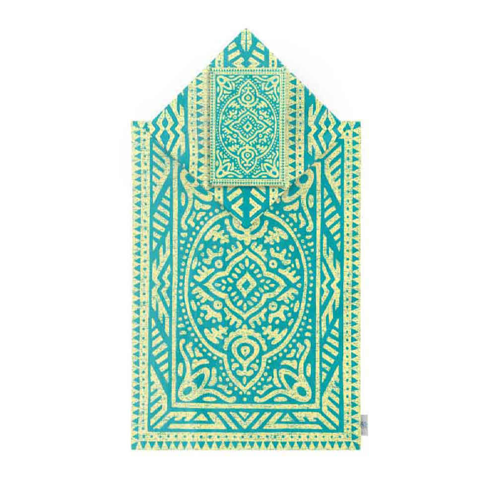 Price and Buy Islamic Prayer Mat Sajadah Lightweight with Light Green Velvet