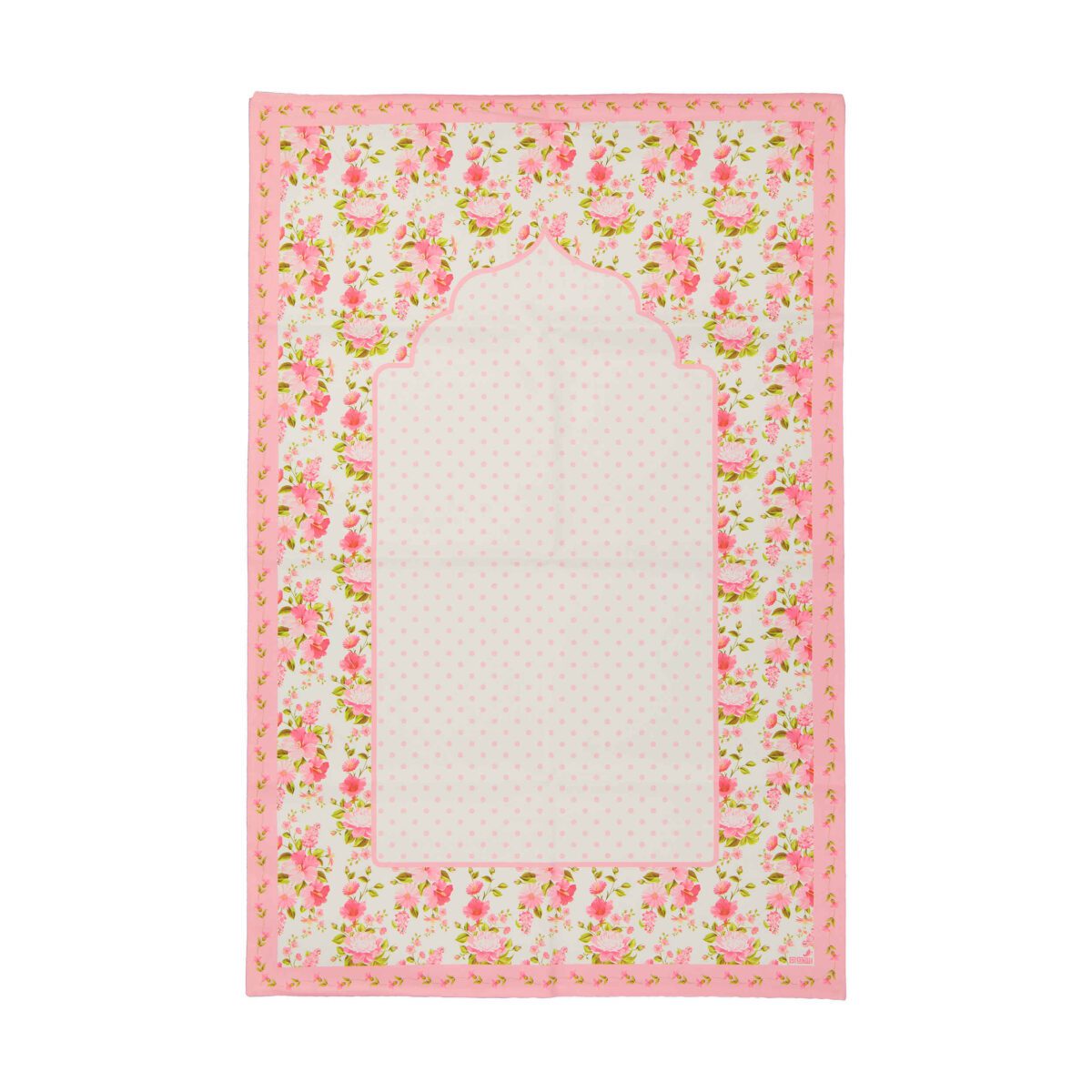 Price and Buy Islamic Prayer Mat Velvet Sajadah Floral Pink - Image 3