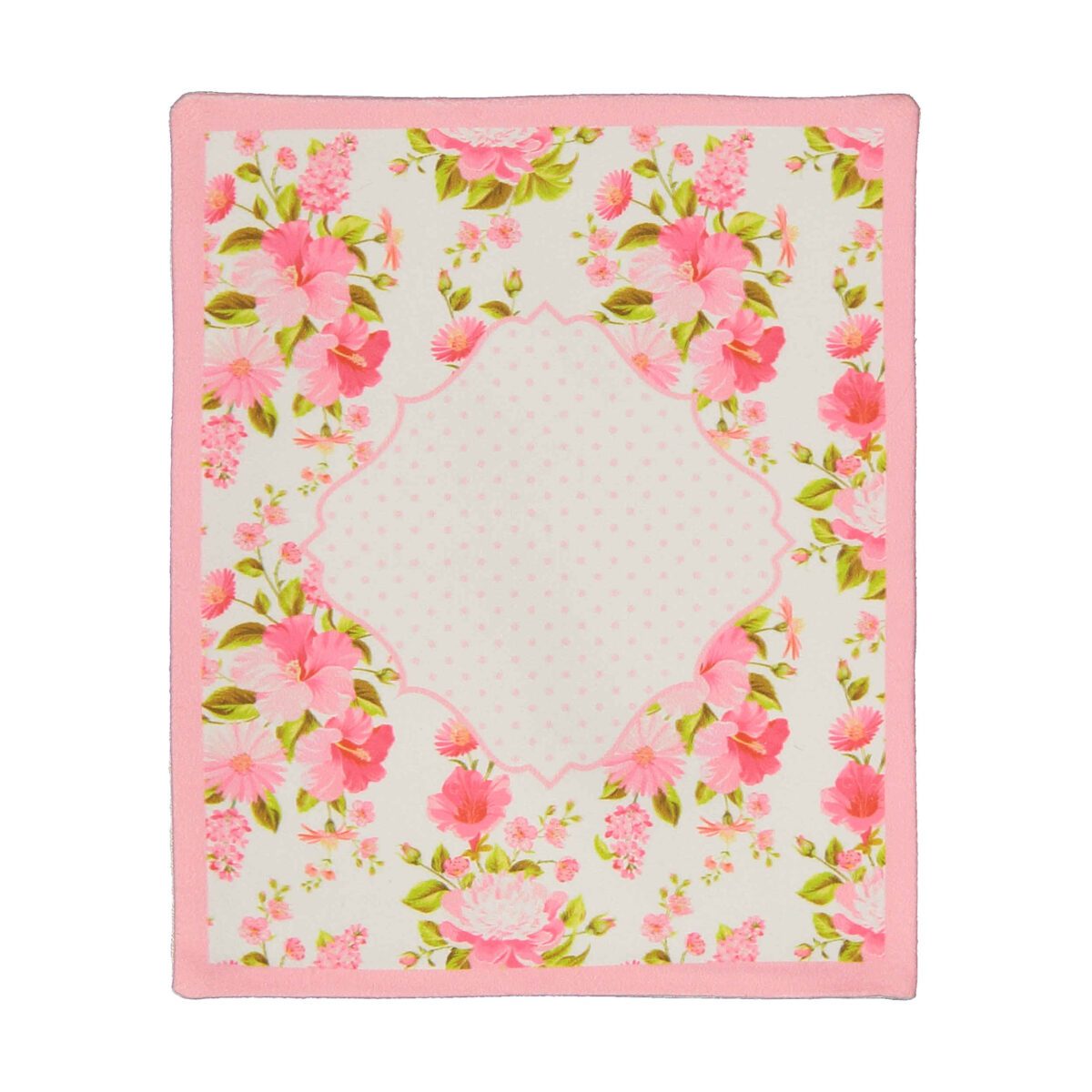 Price and Buy Islamic Prayer Mat Velvet Sajadah Floral Pink - Image 5