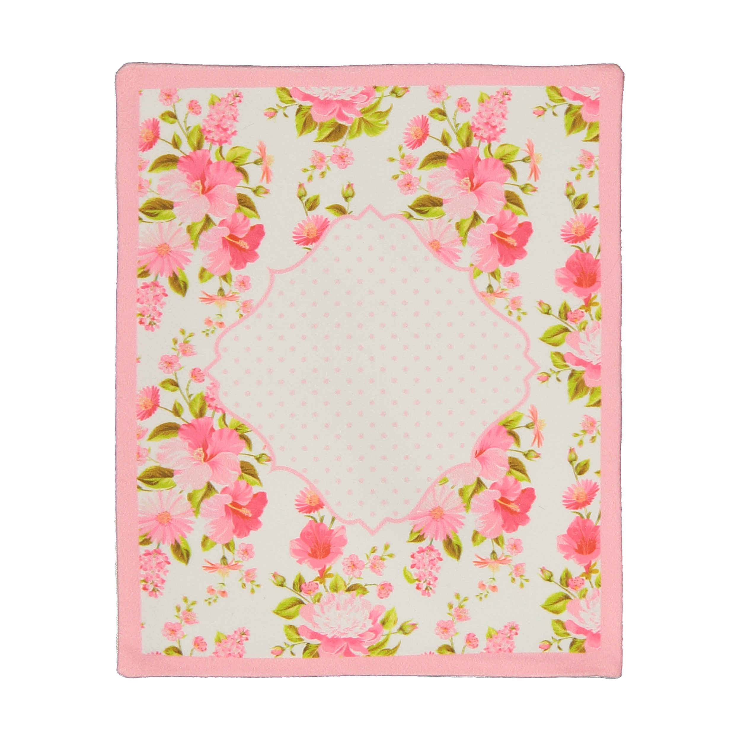 Price and Buy Islamic Prayer Mat Velvet Sajadah Floral Pink - Image 5
