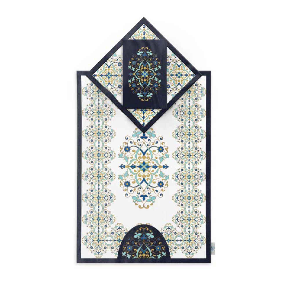 Price and Buy Islamic Prayer Mat Velvet Sajadah Lightweight with Damask Design