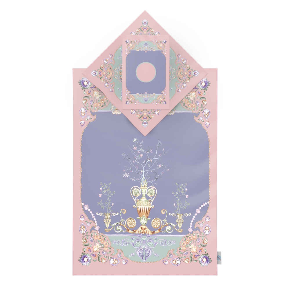 Price and Buy Islamic Prayer Mat Velvet Sajadah Lightweight with Eslimi Design