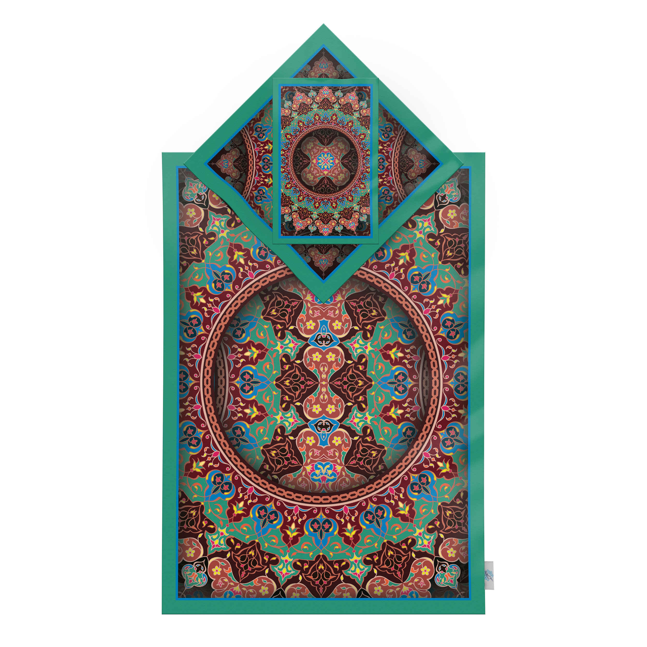 Price and Buy Islamic Prayer Mat Velvet Sajadah Lightweight with Eslimi Pattern