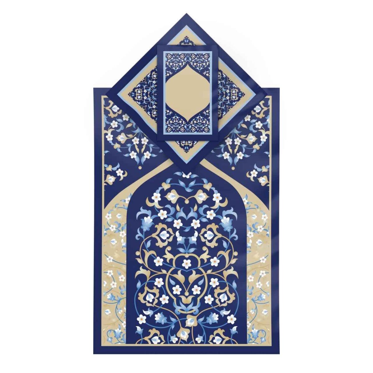 Price and Buy Islamic Prayer Mat Velvet Sajadah Lightweight with Floral Pattern