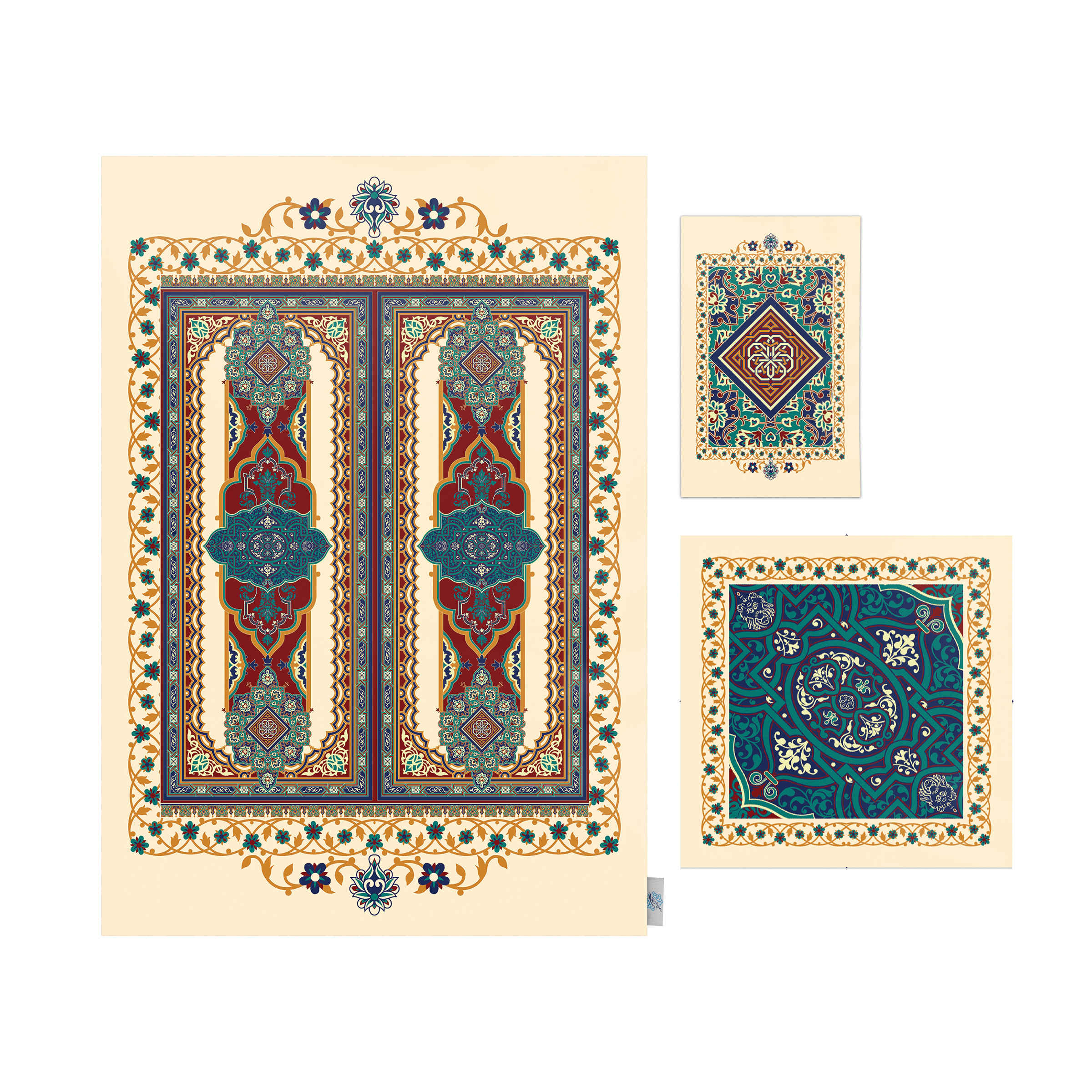 Price and Buy Islamic Prayer Mat Velvet Sajadah Lightweight with Islamic Theme - Image 3