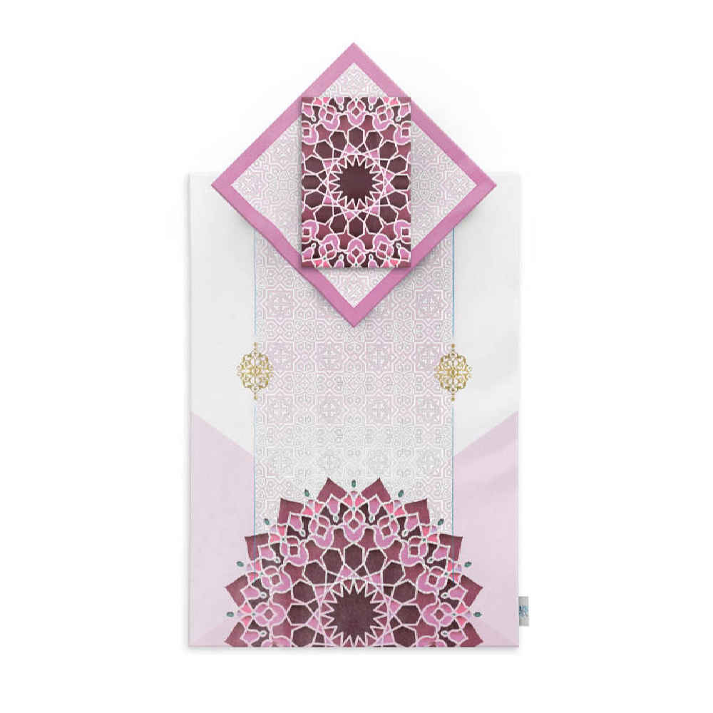 Price and Buy Islamic Prayer Mat Velvet Sajadah with Big Flowers Design