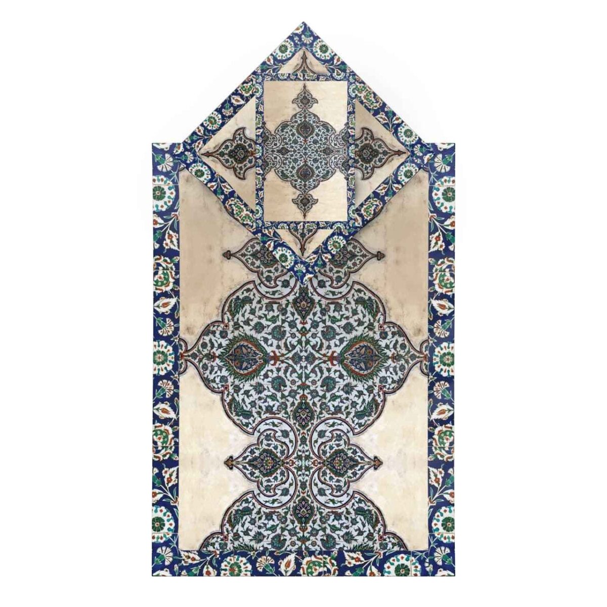 Price and Buy Islamic Prayer Mat Velvet Sajadah with Eslimi Design Model Negar
