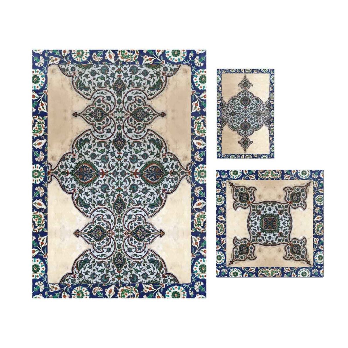 Price and Buy Islamic Prayer Mat Velvet Sajadah with Eslimi Design Model Negar - Image 3