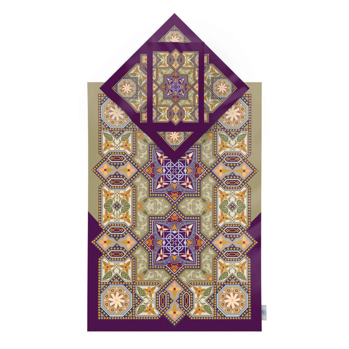 Price and Buy Islamic Prayer Mat Velvet Sajadah with Eslimi Design Model Nour